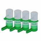 4pcs Pet Drinker Food Feeder Waterer Clip For Cage Bird Parrot Cockatiel Budgie