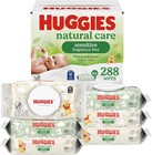 Huggies Natural Care Sensitive Baby Wipes  Unscented  Hypoallergenic  6 Flip-   