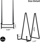 5 Pack 8 Inch Plate Holder Display Stands  Large Metal Black Frame