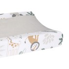 Lambs   Ivy Jungle Friends Soft  Warm   Cozy Safari Changing Pad Cover - Gray