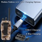 6 Pack Long Range Walkie Talkie 100 Mile Two Way Radio Charge Headset Waterproof