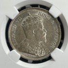 1908 Straits Settlements 50 Cents Ngc Ms62 Lot g837 Silver  Nice Unc 