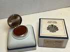 1982 Estee Lauder Clam Shell Collectors White Linen Solid  Perfume Compact Box