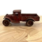 Vintage Arcade Model A Truck Cast Iron  214r Longbed Red
