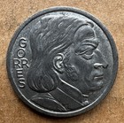 1921 Germany Stadt Coblenz 25 Pfennig Notgeld Iron Gorres Libra Man Unc No Rust