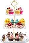 Dessert Cupcake Stand  3 Tier Cup Cake Holder Tower 10 l X 10 w X 14 5 h