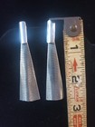 Modernist Taxco 925 Sterling Silver Post Dangle Pierced Earrings 6 2gr - 2    x    