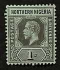 Travelstamps  Northern Nigeria Stamps Sg 48 - 1s Mint Mogh