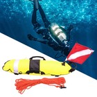 Freediving Buoy Float With 25m Ropes For Free Diving  Fishing Yellow