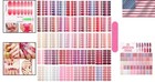 Glitter Nail Wraps For Women - 700 Self-adhesive Strips With Nail File Included