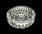 Vintage Lead Crystal Cut Clear Glass Cigar Cigarette Ashtray 3 5    Excellent