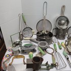 Huge Lot Vtg Kitchen Utensil Gadgets Farmhouse Primitive Rustic Decor Green Etc