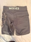 Darc Sport Valhalla Stage Men s Board Shorts Size 30 Gray Wolf Print Lined