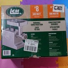 Lem Mighty Bite  8 Meat Grinder 500w Electric Aluminum Silver Sausage Stuffer