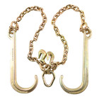5 16  X 2  G70 Tow Chain J-hooks V-chain Flatbed Truck Rollback Wrecker Carrier
