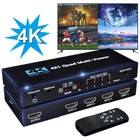 4k Hdmi Multi-viewer 4x1 Quad Screen Viewer 4 In 1 Seamless Hdmi Switcher Switch