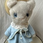 Vintage Eden Plush Beatrix Potter Tom Kitten 10  Peter Rabbit Story Blue Outfit