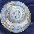 Hutschenreuther  Bird Of Paradise  Bavaria  7 Piece Place Setting  Blue Band