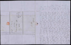 1852 Cape Vincent New York To Newark Ohio Stampless Cover W  Contents  