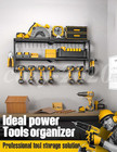 Xl Power Tool Organizer Heavy Duty Drill 3-layer Holder Wall Mount Storage Rack