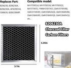 Genuine Whirlpool  Maytag  Amana  Estate Microwave Charcoal Filter 8206230a