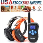 Petrainer Pet998dbb Dog Shock Training Collar Lcd Remote Rechargeable Waterproof