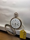 Antique Accurate Swiss 18s Lever Set Pocket Watch Gold Tone Case Runs