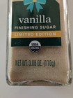 Simply Organic Vanilla Finishing Sugar 3 88 Oz Dessert   Coffee Topping