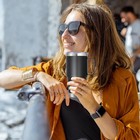 20 Oz Stainless Steel Tumbler With Handle Metal Insulated Coffee Travel Mug With