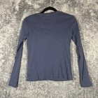 Carhartt Henley Shirt Womens Small Long Sleeve Waffle Knit Workwear Pullover