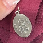 Vintage Mater Dolorosa   Sacred Heart Of Jesus Catholic Medal     Made In Italy