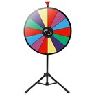 24  Prize Wheel Tripod Floor Stand Editable Fortune Spinning Game Dry Erase