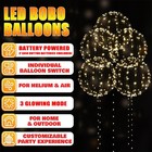 10pcs Led Light Up Bobo Balloons Decor W  String Lights Birthday Wedding Party
