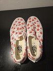 Vans Women s Slip-on Skateboarding Shoes Floral Print White Us 8 5