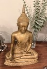 Thai  Buddha Statue Gold Finish Southeast Asian Vintage Original