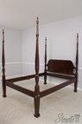 73912  Councill Craftsmen Queen Size Mahogany Rice Carved Poster Bed