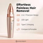 Eyebrow   Facial Trimmer  2 In1 Rechargeable Facial Hair Removal   Eyebrow Shave