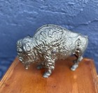 Antique Vintage Cast Iron Buffalo Bison Coin Bank Still Bank