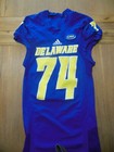 University Delaware Blue Hens Game Worn Football Jersey   74 Steve Robinson