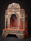 Antique Wooden Burmese Buddha Temple From Burma  myanmar   19th Century