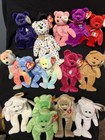 Ty Beanie Babies Bears Bears   Bears Plush Stuffed Toys Retired Etc Lot
