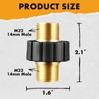 Twinkle Star Pressure Washer Hose Adapter  M22 Metric Male 14mm  2 Sets 