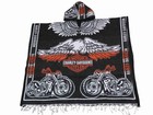 Harley-davidson Mexican Poncho With Hoodie