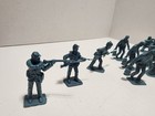 Vintage Marx Blue Civil War Toy Soldiers Lot Of  12 Pieces