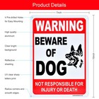 Beware Of Dog Signs  Not Responsible For Injury Or Death Warning Sign  2 Pack   