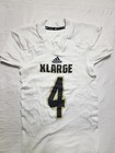 Adidas Men   s  4 Football Jersey Size Usa Xl White Black Short Sleeve