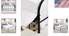 Queen Bed Skirt With Split Corners Elastic Dust Ruffle Microfiber Easy Fit
