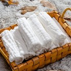 Baby Muslin Washcloths- Natural Cotton Wipes - Soft Newborn Face Towel For Se   