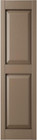 14 3 4 w X 59 h Lifetime Vinyl  Standard Two Equal Panels  Raised Panel Shutters