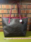 Coach Signature City Tote Brown bright Violet - New